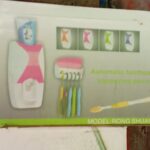 Automatic Toothpaste Dispenser and Toothbrush Holder Set