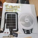 Eimlite Solar Rechargeable Fan with LED Lamp