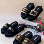 Luxury-Inspired Designer Platform Slide Sandals(Burberry)